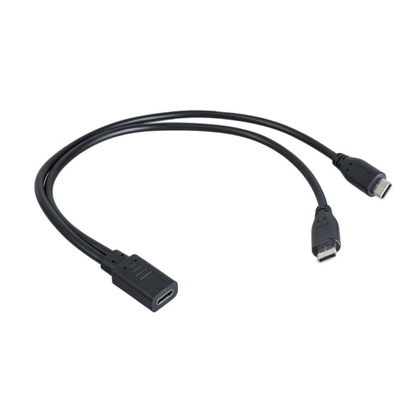 Type C Fast Charging Cable Type C to Double Type C Male Charging Adapter Splitter Cable for Fast Charging