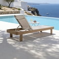 thumbnail image 2 of FHVIT Aluminum Chaise Lounge Chair Outdoor, Quick Assembly 4 Adjustable Backrest Patio Lounge Chair for Outside Poolside Beach Lawn Nature Wood, 2 of 10