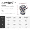 thumbnail image 5 of Fuzoiu Lilies Flowers Print Men's Casual Short,Men's Short Sleeve Shirt,Mens Casual Button Down Shirts,Cuban Collar Summer Shirt for Beach, Vacation, and Outdoor Activities-3X-Large, 5 of 5