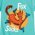 thumbnail image 3 of Fox In Socks Jumping  - Girls Fitted Short Sleeve Tee, 3 of 6