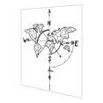 thumbnail image 1 of RUNROTOO Rustic Precision World Map Wall Decor Self Adhesive PVC for Travel Adventure 1Pcs, 1 of 8