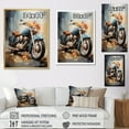thumbnail image 4 of Designart "Biking With An Impressionistic Touch" Motorcycle Canvas Art Print, 4 of 7