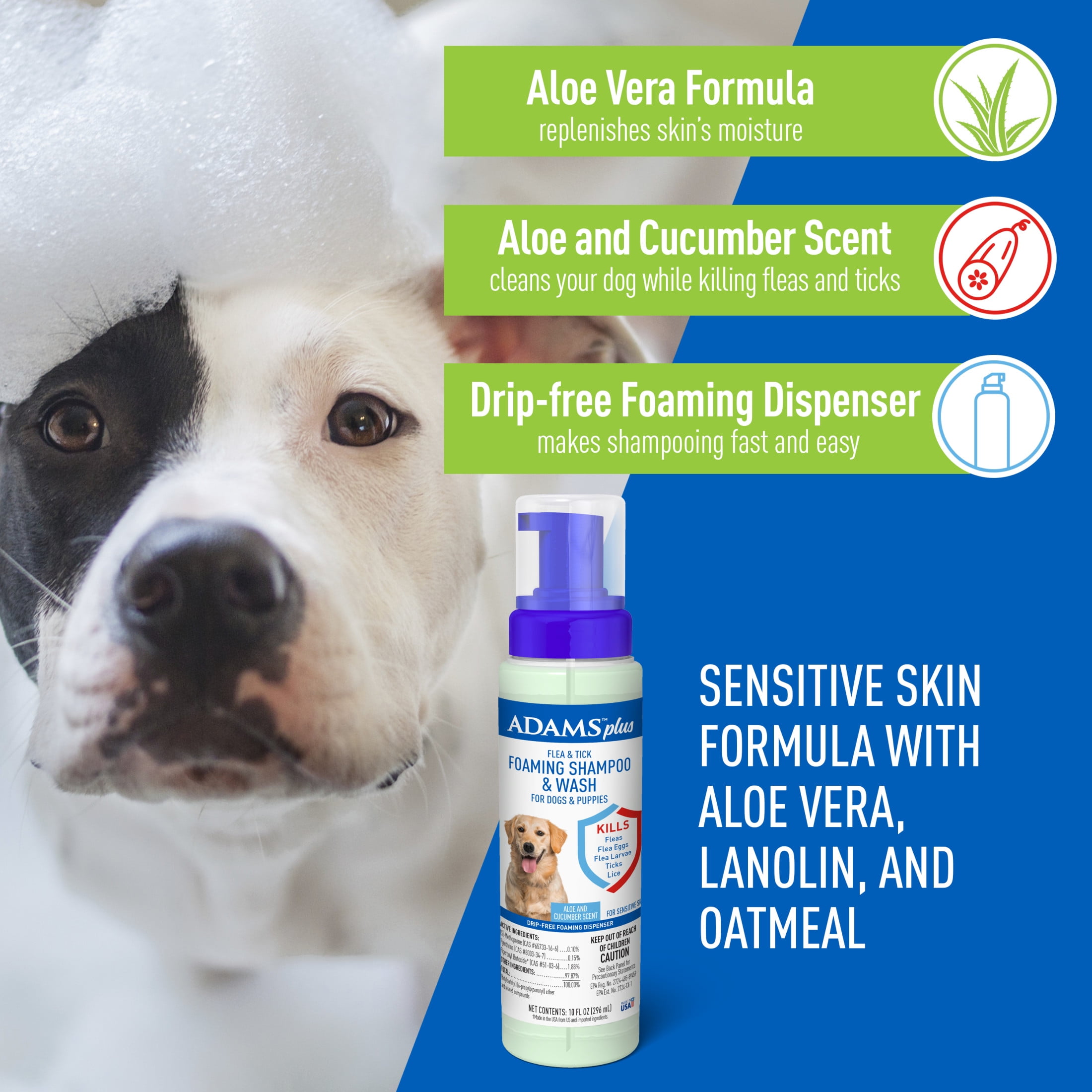 Adams flea shampoo walmart best sale