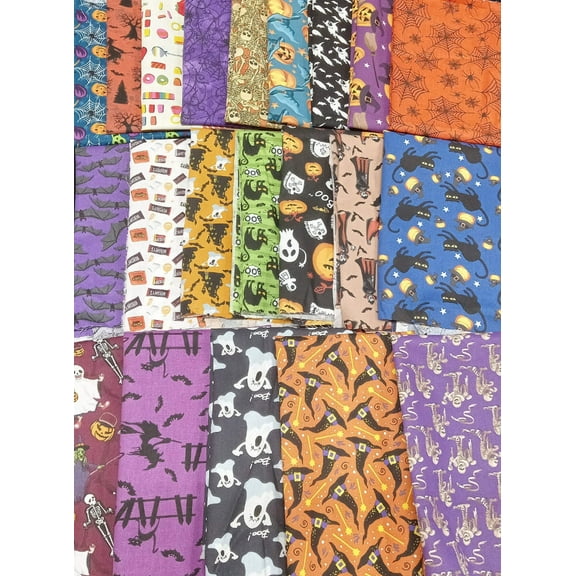 10 Fat Quarters - Assorted Halloween Fat Quarter Bundle