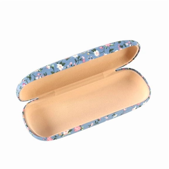 Hard case for sunglasses with floral pattern