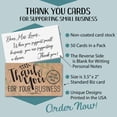 thumbnail image 2 of Business Thank You Cards - 3.5" x 2" Standard Business Card - Set of 50 - Blank Stationery - Beautiful and Minimalist Business Thank You Cards for Under $10!, 2 of 5