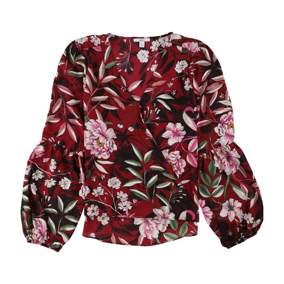 bar III Blouse Haut de Kimono Baywell pour Femme Rouge, XX-Large