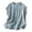 #209-Blue, variant on Summer Short Sleeve Button Down Shirts for Women Solid Color Crew Neck Ruffle Trim Casual Blouses