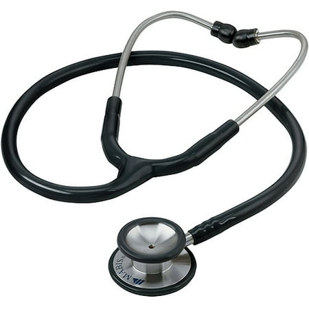 - Mabis Signature Series Stainless Steel Dual Head Stethoscope, Adult, Black