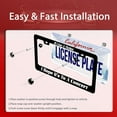 thumbnail image 6 of If I Get A Ticket I Hope It's To A Concert License Plate Frame Funny Text License Plate Colorful Stainless Steel Rust-Proof Auto Parts Beautiful License Plate Cover Decoration Screws Size 12.3" x 6.3", 6 of 14
