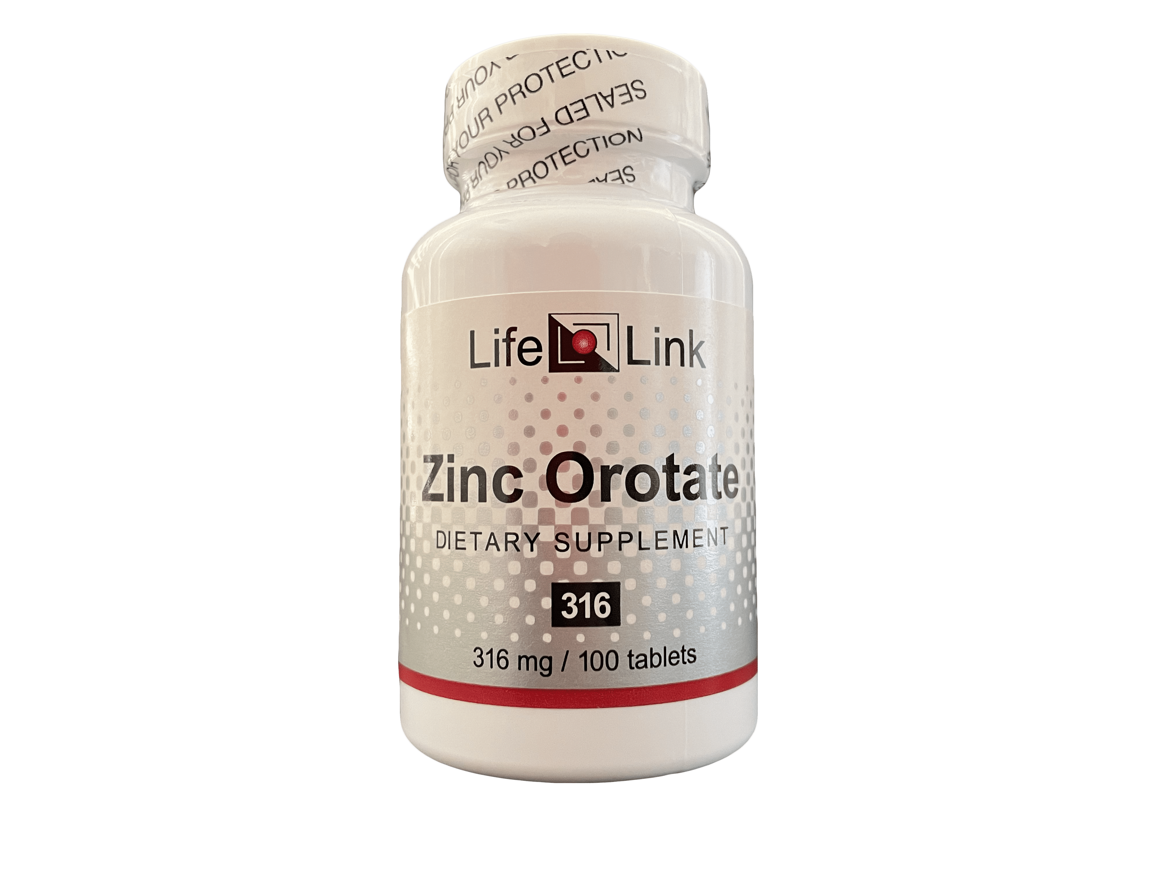 LifeLink's Zinc Orotate 316 mg x 100 tablets Immune Support