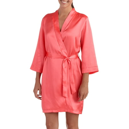 ^^^^george Women's Satin Robe With Belt
