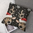 thumbnail image 7 of Pillow Case Covers King  Soft Pillow Shams Covers Christmas Doodle Reindeer, Rectangular Bed Pillowcases for Bedroom Sofa Couch, 7 of 7