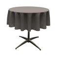 thumbnail image 1 of LA Linen TCpop58R-CharcoalP34 Polyester Poplin Tablecloth, Charcoal - 58 in. Round, 1 of 1