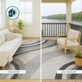 thumbnail image 4 of Addison Rugs Chantille Indoor/Outdoor Transitional Swirls Pewter Machine Washable Rectangle Rug, 10' x 14', 4 of 8