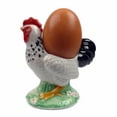 thumbnail image 2 of delft blue ceramic chicken egg cup holder standing, 2 of 4