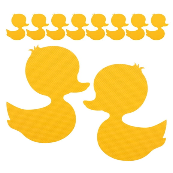 OUNONA 20pcs Duck Bathtub Non-slip Stickers Bathtub Anti-skid Decals Bathroom Floor Stickers Cartoon Duck Shaped Decals Bath Stickers