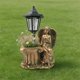 thumbnail image 4 of Garden Statue With Solar LED And Flower Pot 2 Color Resin Solar Light Outdoor Decor Praying Figurine With Planter For Patio Cemetery, 4 of 8
