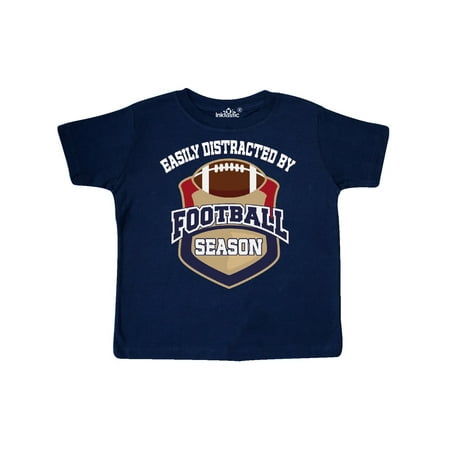 

Inktastic Easily Distracted By Football Season Gift Toddler Boy or Toddler Girl T-Shirt