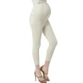 thumbnail image 2 of Maternity Women's Cropped Jeggings - Tan L, 2 of 4