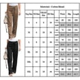 thumbnail image 1 of Pantalones rectos largos sueltos con cordón para mujer Pantalones casuales de pierna ancha holgados, 1 of 2