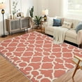 thumbnail image 2 of 5.3'x7.5' hallway carpet runner non-slip carpet runners colorful area rug plaid area rug rust area rug, 2 of 10