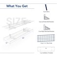 thumbnail image 3 of 2-Pack 1x4ft 12-inch-by-48-inch Wall Shelf Garage Storage Rack Wall Mounted Floating Shelves, White, 3 of 14