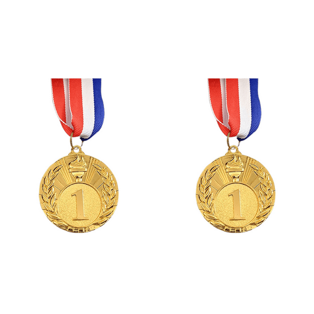 Medalla Oro 5 Cm Con Cinta para El Cuello Premios Al Ganador Juegos Pelota