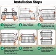thumbnail image 4 of 2 Pack Freezer Organizer Bins,Stackable Deep Chest Freezer Pantry Organizer Bin, Foldable Baskets with Handles, Black Storage Container Baskets for 5/ 7 Cu.FT Deep Freezer Sort Frozen Meats, 4 of 9