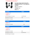 thumbnail image 2 of Disc Brake Caliper Guide Pin Boot Kit - Compatible with 2013 - 2015 Subaru XV Crosstrek 2014, 2 of 2