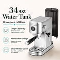 thumbnail image 6 of Casabrews 5418 Basic 20-Bar Espresso Machine with Steam Wand, Stainless Steel, 6 of 11