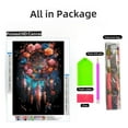 thumbnail image 2 of Roses and Feathers Dream Catcher DIY 5D Diamond Art Paint with Full Drill Round Diamond Gems Painting by Number Kits for Adults Art Craft Home Wall Decoration 11.8x15.8inch(1), 2 of 8