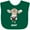 Green, variant on Inktastic Moo Cute Brown Holstein Cow Boys or Girls Baby Bib