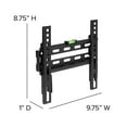 thumbnail image 6 of Flash Furniture FLASH MOUNT Fixed TV Wall Mount with Built-In Level - Fits most TV's 17"- 42" (Weight Capacity 66LB), 6 of 14