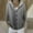 Gray, variant on Fznquz Hooded Women's Sweater Knitted Button Down Sweater Red Solid Cardigan Trendy Womens Winter Coat