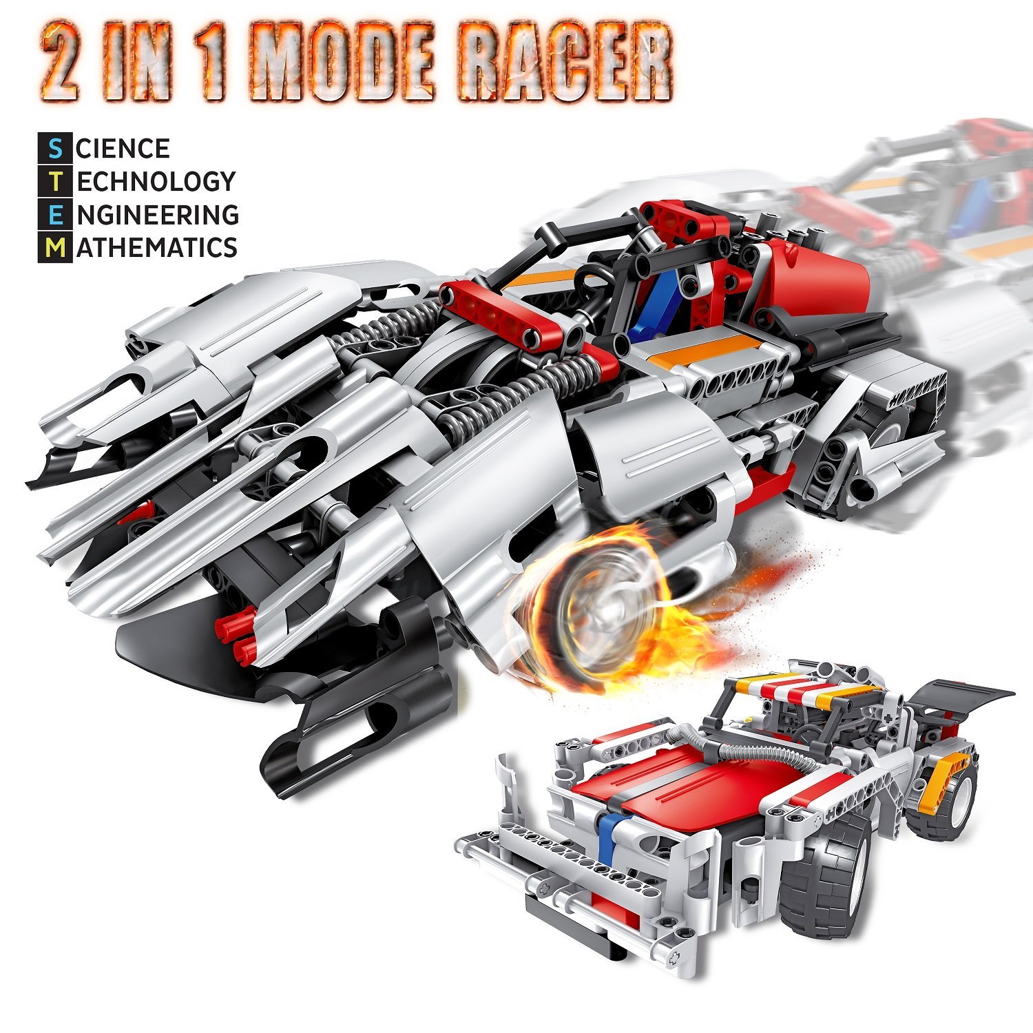Engineering Toys, STEM Learning Kits, Educational Construction RC Racer