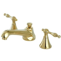 Kingston Brass KS4472NL 8 in. Widespread Standard Mount Bathroom Faucet, Polished Brass