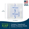 thumbnail image 2 of TIDI AquaGuard Sheet – 7” x 7” – Shower Protection Sheet – Self-Adhesive Moisture Barrier – Made Without Latex – Wound Cover For Showering – 7 Sheets Per Package – Home Medical Supplies (50010-PKG), 2 of 5