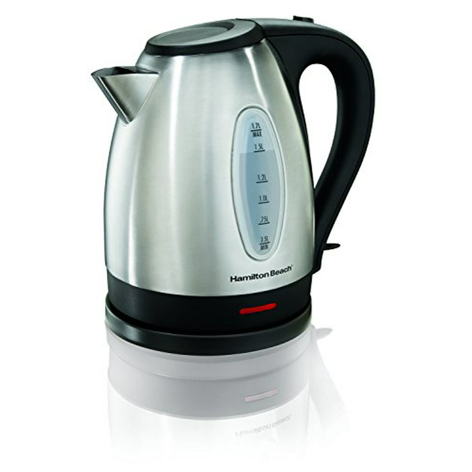 Hamilton Beach 40880 Electric Kettle 1.7 Liter Silver Walmart