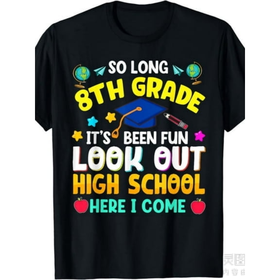 Youth Funny So Long 8th Grade Look Out High School T-Shirt