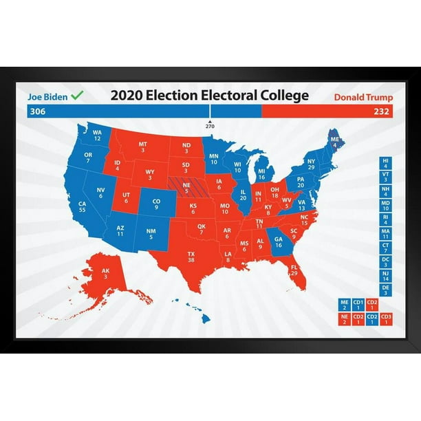 Joe Biden 2020 Electoral College Map President Election Results Road to ...