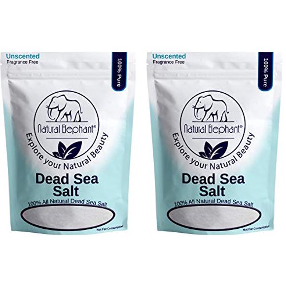 Sel de la Mer Morte 10 lb (2 Sacs de 5 lb) par Natural Elephant