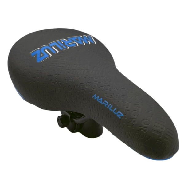 Asiento Sillin Ergonómico Ultra Confortable Mariluz Azul 24x13.5 cm Unisex Mtb Ruta Bmx