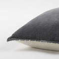 thumbnail image 4 of Dark Gray Solid Pearl Beaded Edge Throw Pillow, 4 of 5