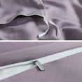 thumbnail image 4 of U by Bedsure Grayish Purple Duvet Cover Queen Size - Soft Prewashed Queen Duvet Cover Set, 3 Pieces, 1 Duvet Cover 90x90 Inches with Zipper Closure and 2 Pillow Shams, 4 of 7