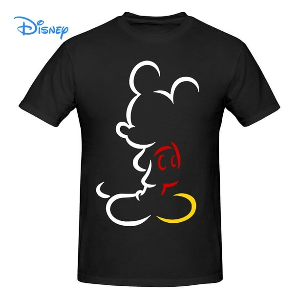 Mickey Mouse T shirt Harajuku Short Sleeve Disney T-shirt 100% Cotton Graphics Tshirt Brands Tee Top6XL Gao Jinjia LED
