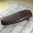 thumbnail image 3 of Motorcycle Seat Comfortable Flat Saddle Seat Saddle Made of Synthetic Leather, Length, 3 of 8