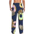 thumbnail image 3 of Daiia Sloth with Donuts Men's Sleep Pant with Pockets and Drawstring,Pajama Pants-Large, 3 of 9