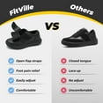 thumbnail image 6 of FitVille Diabetic Shoes for Men Extra Wide Leather Oxford Shoes for Swollen Foot, Black, 11 x-Wide, 6 of 7
