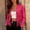 Hot Pink, variant on Casual Fringe Cropped Jacket Open Front Cardigan Classic Outerwear for Fall and Summer Celebration! ,Hot Pink,M